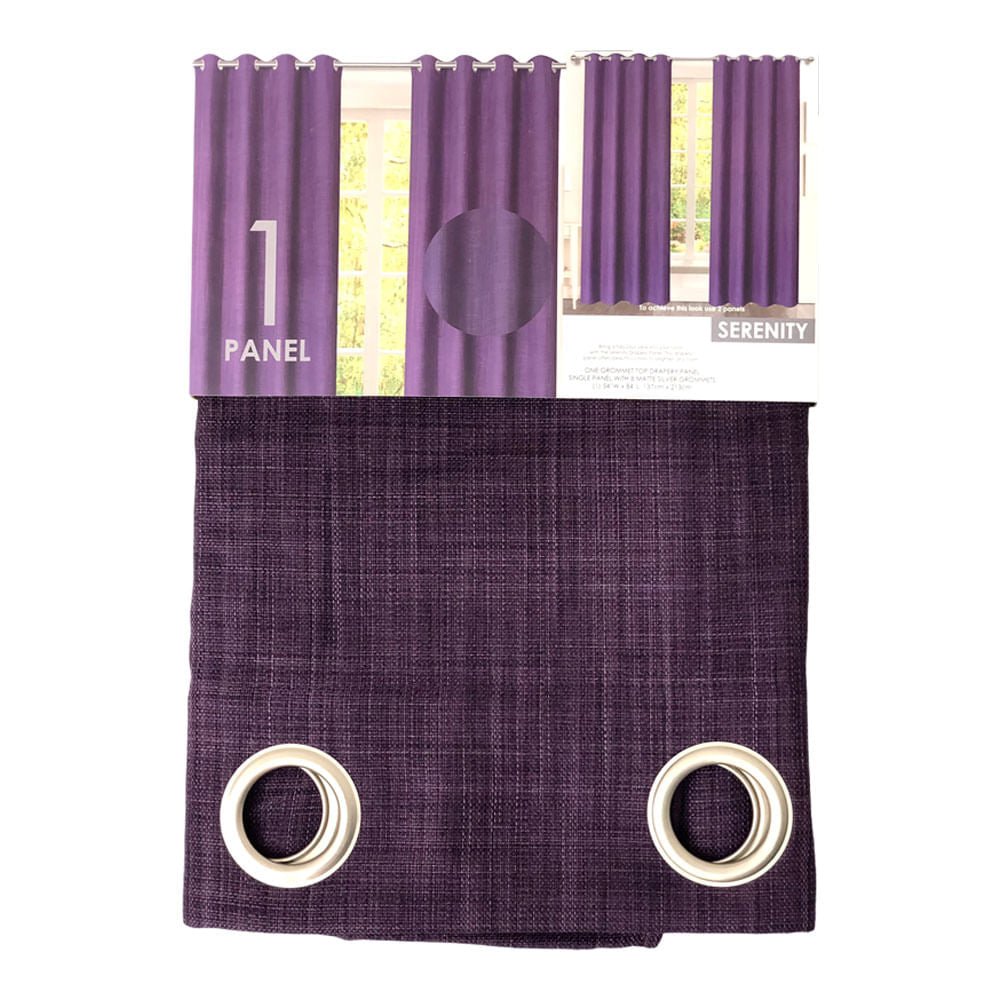 Cortina Popular Bath Serenity de 54" x 84" - Morado oscuro
