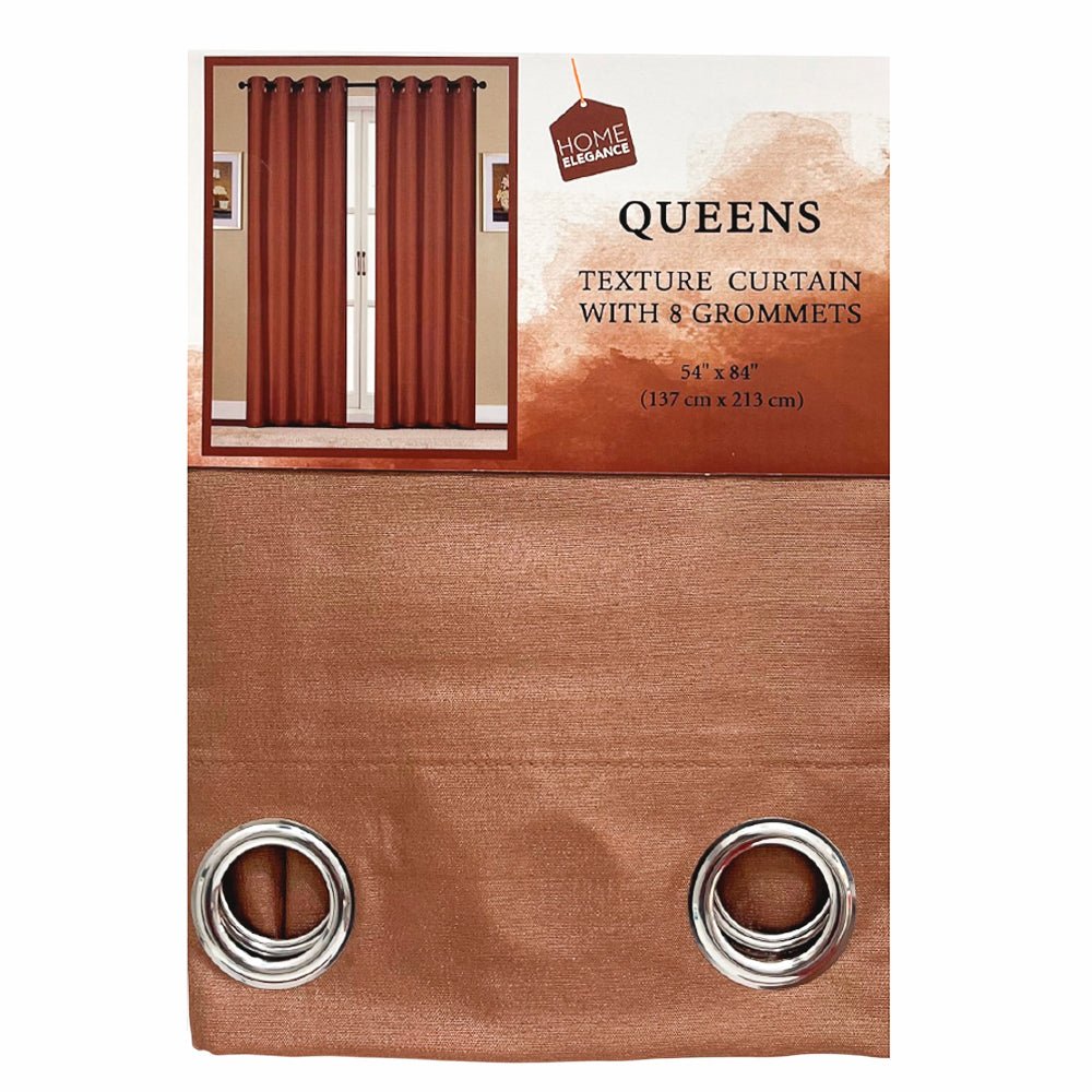 Cortina Queens Home Elegance - Mocha / Aros - 54 x 84" - Home Elegance - Titan.com.pa - 2100000945399