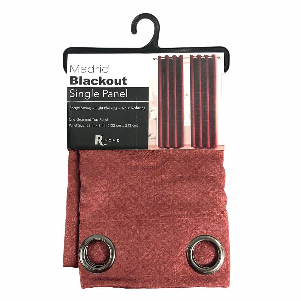 Cortina Regal Home Madrid Blackout de 54" x 84" - Rojo