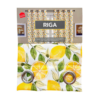 Cortina Riga Home Elegance / Naranja con Aros – 54" x 84 - Home Elegance - Titan.com.pa - 2100000287055