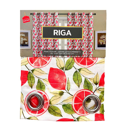 Cortina Riga Home Elegance / Roja con Aros – 54" x 84" - Home Elegance - Titan.com.pa - 2100000464241