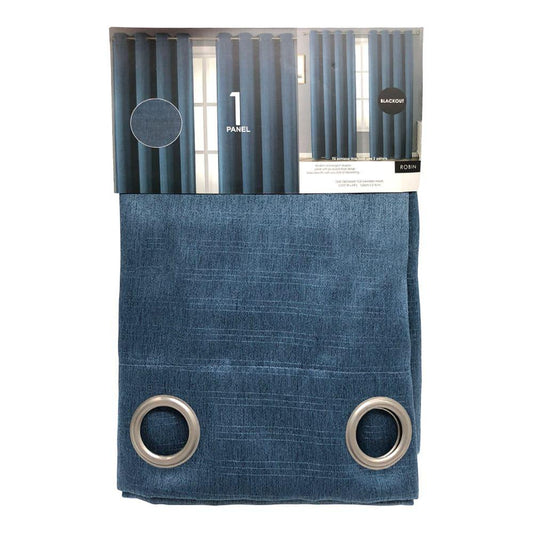 Cortina Robin Popular Bath Blackout Con Aros 52" x 84" - Azul Marino