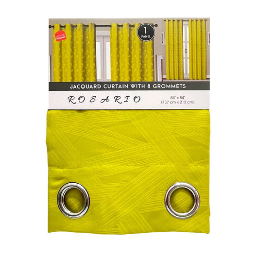 Cortina Rosario / Home Elegance / Lime con Aros / 54" x 84" - Home Elegance - Titan.com.pa - 2100000979349