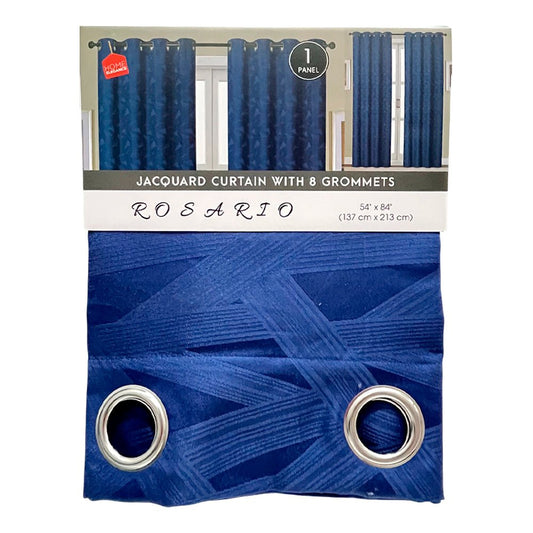 Cortina Rosario / Home Elegance / Navy con Aros / 54" x 84" - Home Elegance - Titan.com.pa - 2100000938230