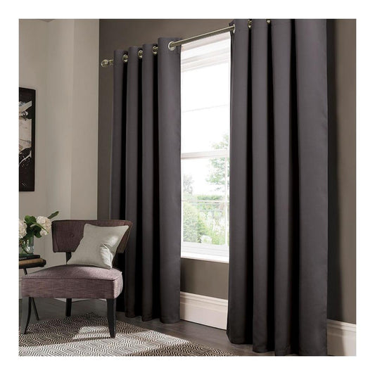 Cortina Rt Designer Anchorage Blackout Con Aros 54" x 90" - Gris Oscuro