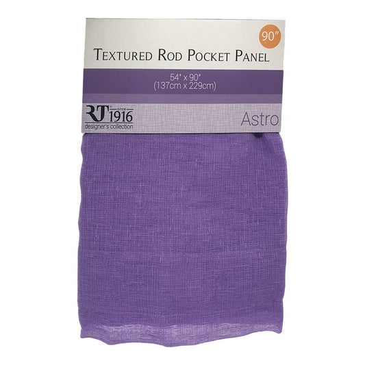 Cortina Rt Designer Astro Con Rod Pocket de 54" x 90" - Lila