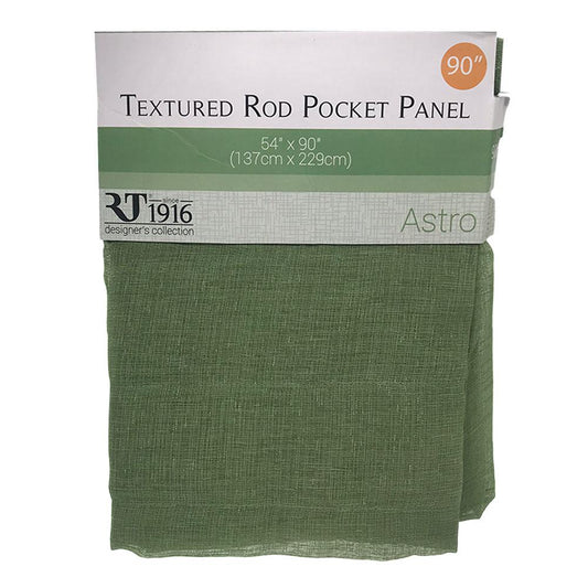 Cortina Rt Designer Astro Con Rod Pocket de 54" x 90" - Verde Oliva