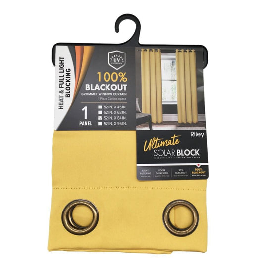 Cortina Rt Designer Blackout Riley 54X84 - Amarillo