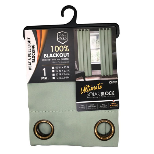 Cortina Rt Designer Blackout Riley 54X84 - Verde Menta