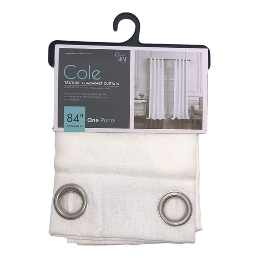 Cortina Rt Designer Cole Con Aros de 54" x 84" - Blanco