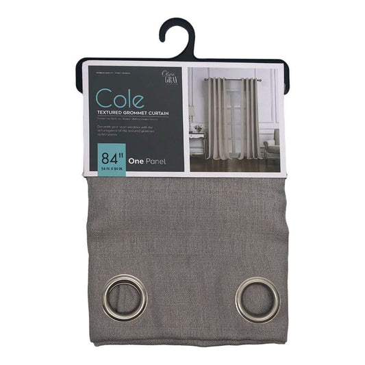 Cortina Rt Designer Cole Con Aros de 54" x 84" - Plateado
