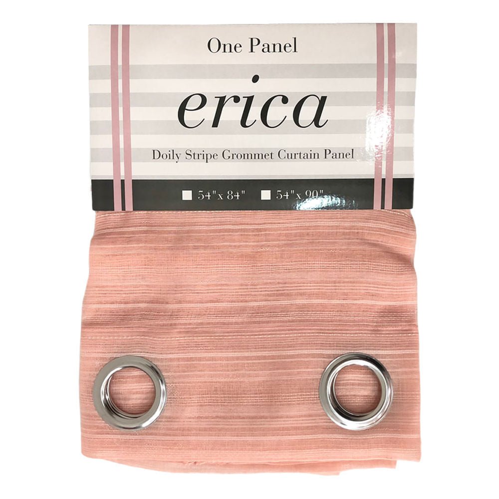 Cortina Rt Designer Erica Con Aros 54" x 90" - Durazno