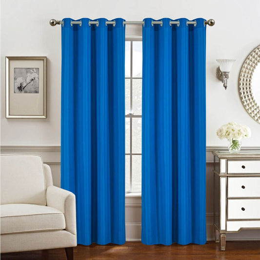 Cortina Rt Designer Gilbert Con Aros 54" x 84" - Azul