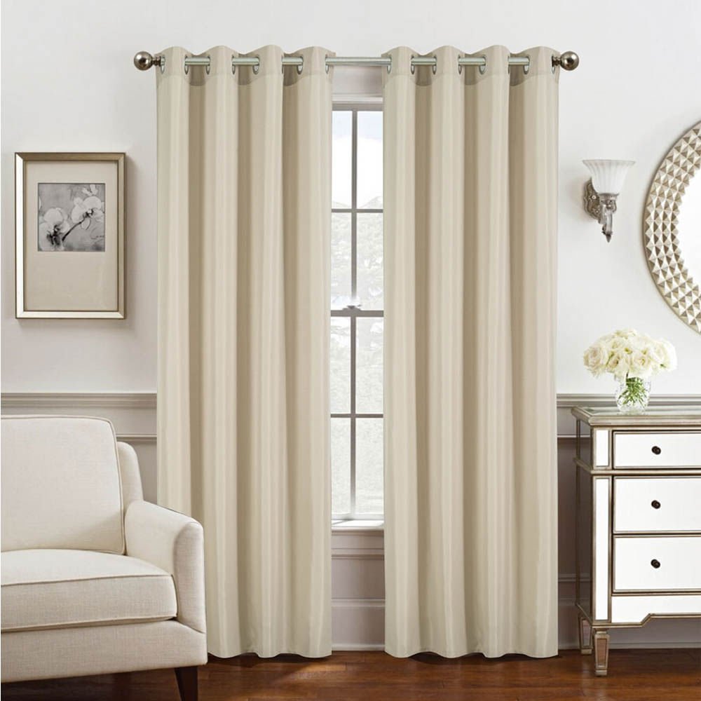 Cortina Rt Designer Gilbert Con Aros 54" x 84" - Beige