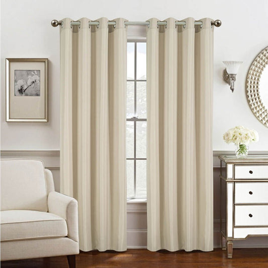 Cortina Rt Designer Gilbert Con Aros 54" x 84" - Beige