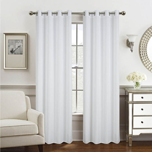 Cortina Rt Designer Gilbert Con Aros 54" x 84" - Blanco