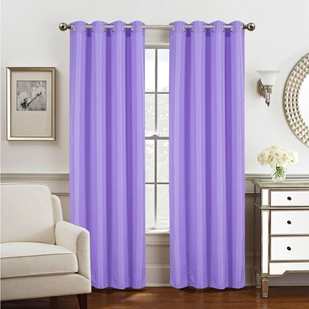 Cortina Rt Designer Gilbert Con Aros 54" x 84" - Morado claro
