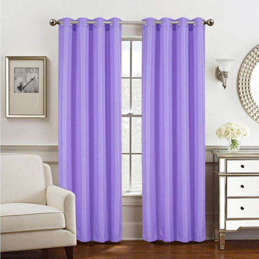 Cortina Rt Designer Gilbert Con Aros 54" x 84" - Morado claro