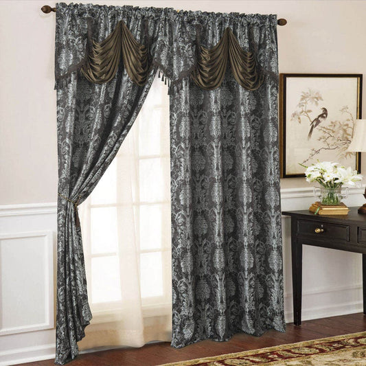 Cortina Rt Designer Gloria 54" x 84" - Chocolate oscuro