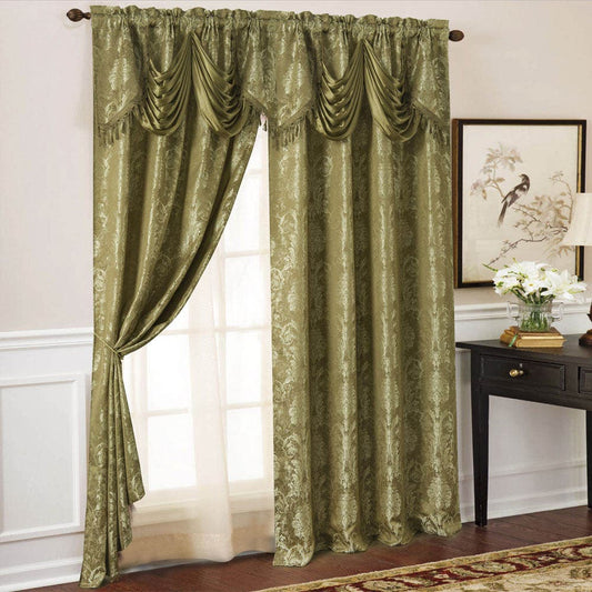 Cortina Rt Designer Gloria 54" x 84" - Dorado Oscuro