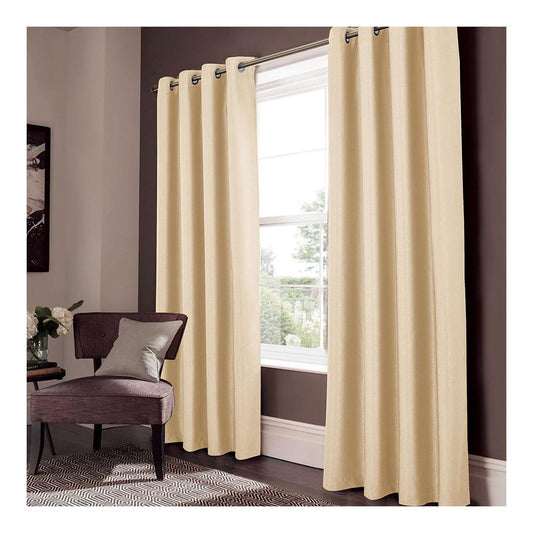 Cortina Rt Designer Lydia Blackout Con Aros 54" x 84" - Amarillo Claro