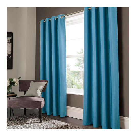 Cortina Rt Designer Lydia Blackout Con Aros 54" x 84" - Azul