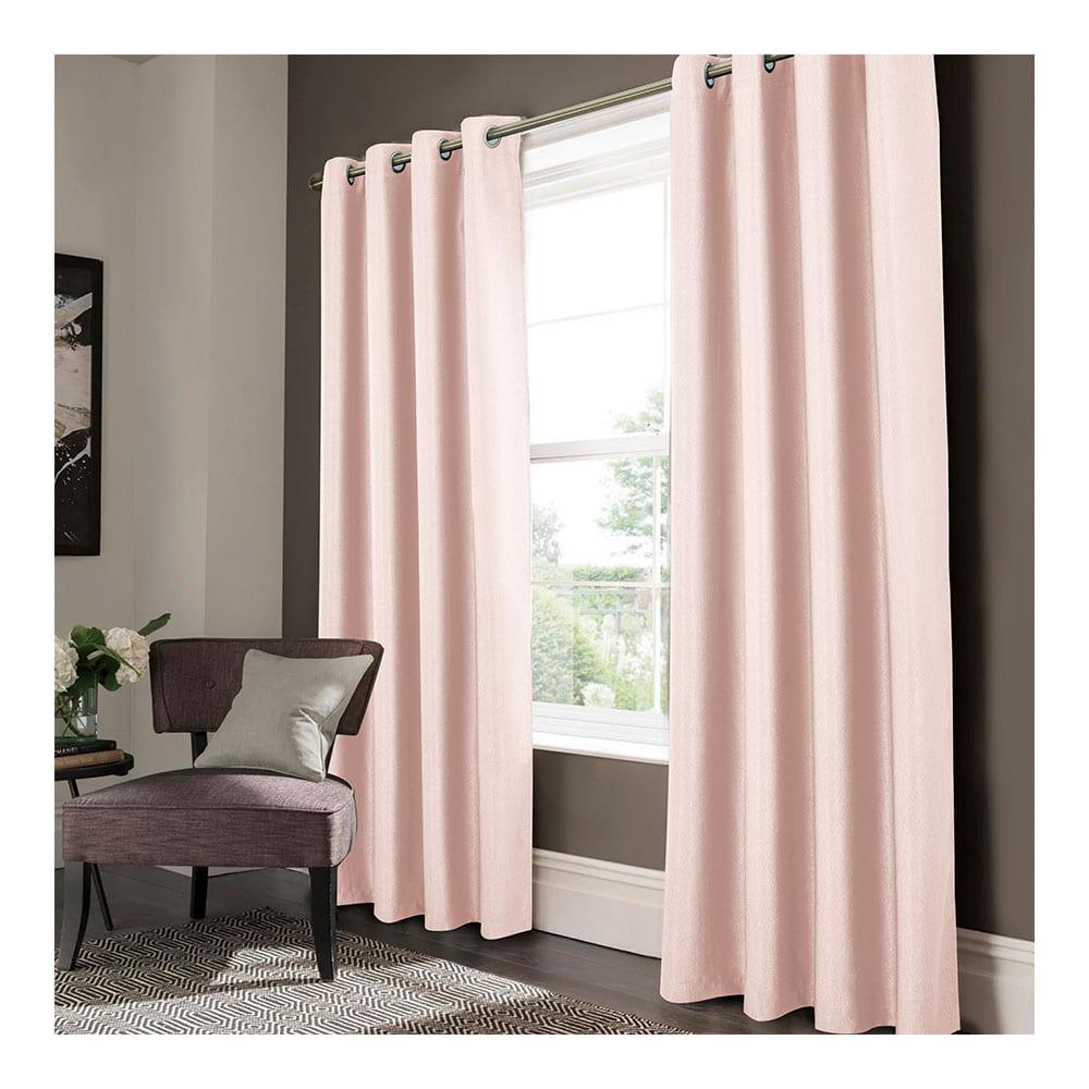 Cortina Rt Designer Lydia Blackout Con Aros 54" x 84" - Rosa Claro