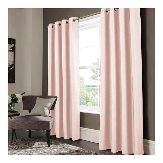 Cortina Rt Designer Lydia Blackout Con Aros 54" x 84" - Rosa Claro