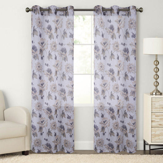 Cortina Rt Designer Milan Con Aros 54" x 84" - Beige