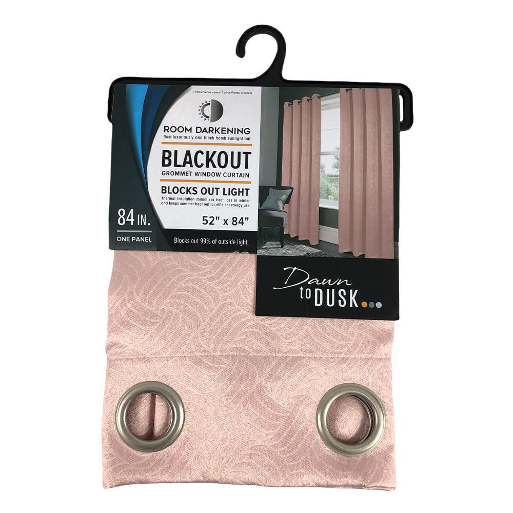 Cortina Rt Designer Nellie Blackout Con Aros 54" x 84" - Coral Claro