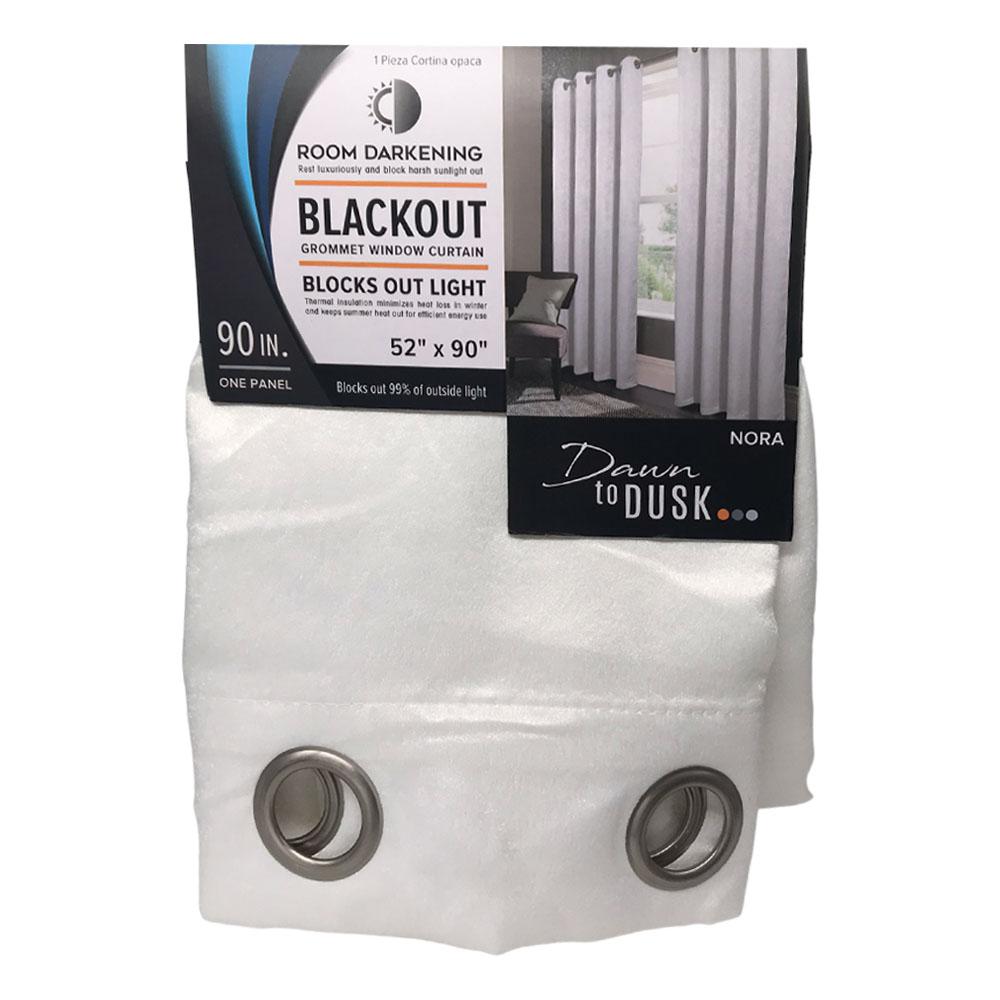 Cortina Rt Designer Nora Blackout 52" x 90" - Blanco