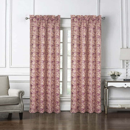 Cortina Rt Designer San Tropez Con Rod Pocket 53" x 84" - Rojo oscuro