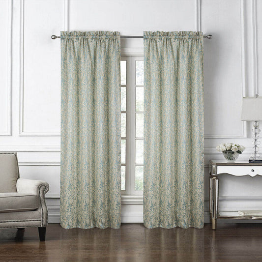 Cortina Rt Designer San Tropez Con Rod Pocket 53" x 84" - Verde claro