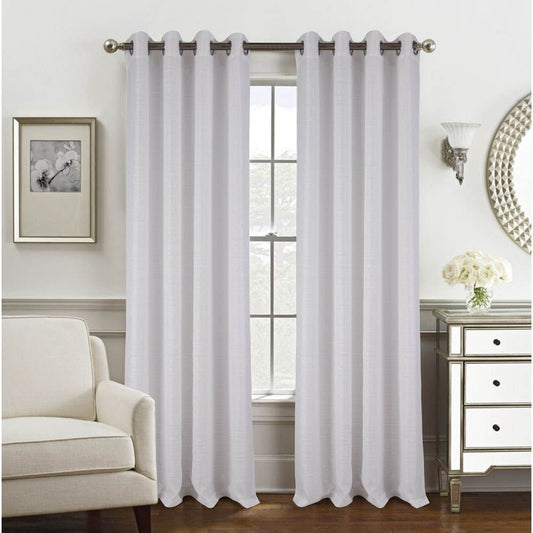 Cortina Rt Designer Tropez Con Aros 54" X 84" - Blanco