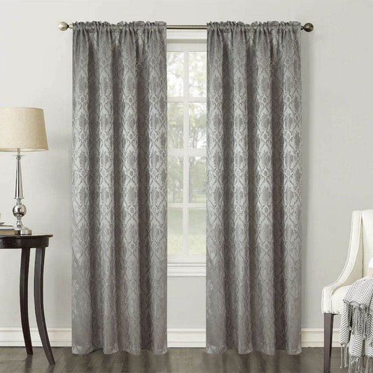 Cortina Rt Designer Veneto 54" x 84" - Gris Claro