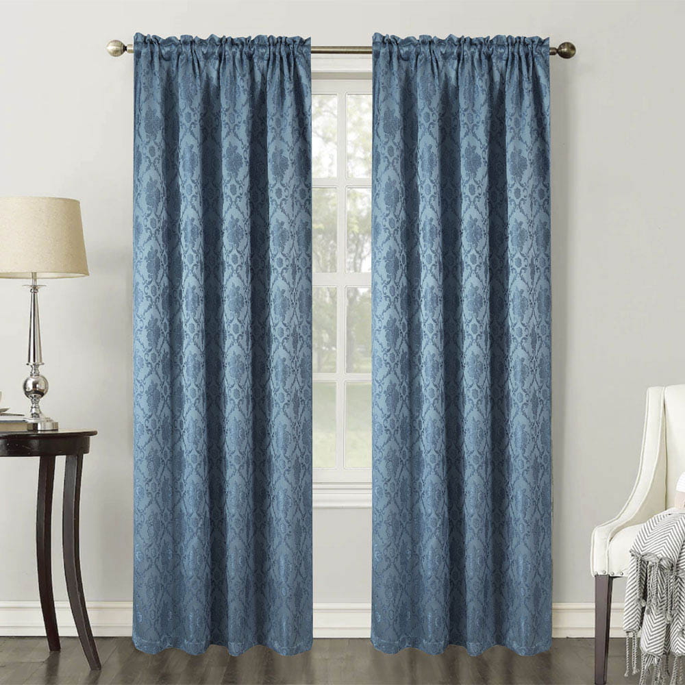 Cortina Rt Designer Veneto 54" x 84" - Turquesa azulado