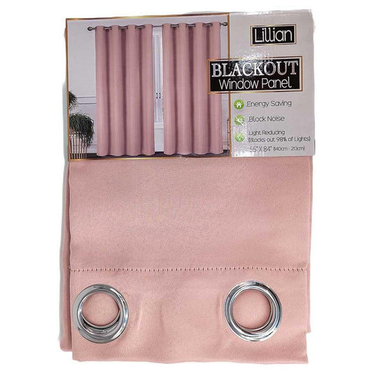Cortina Sally Textile Lillian Blackout Con Aros 55" x 84" - Camel