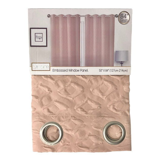 Cortina Sally Textile Simone Con Aros 54" x 84" - Durazno