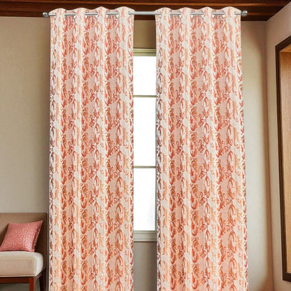 Cortina Samara 55” X 84” Jacquard Blush C/Aros - Sally Textile - Titan.com.pa - 806718106986