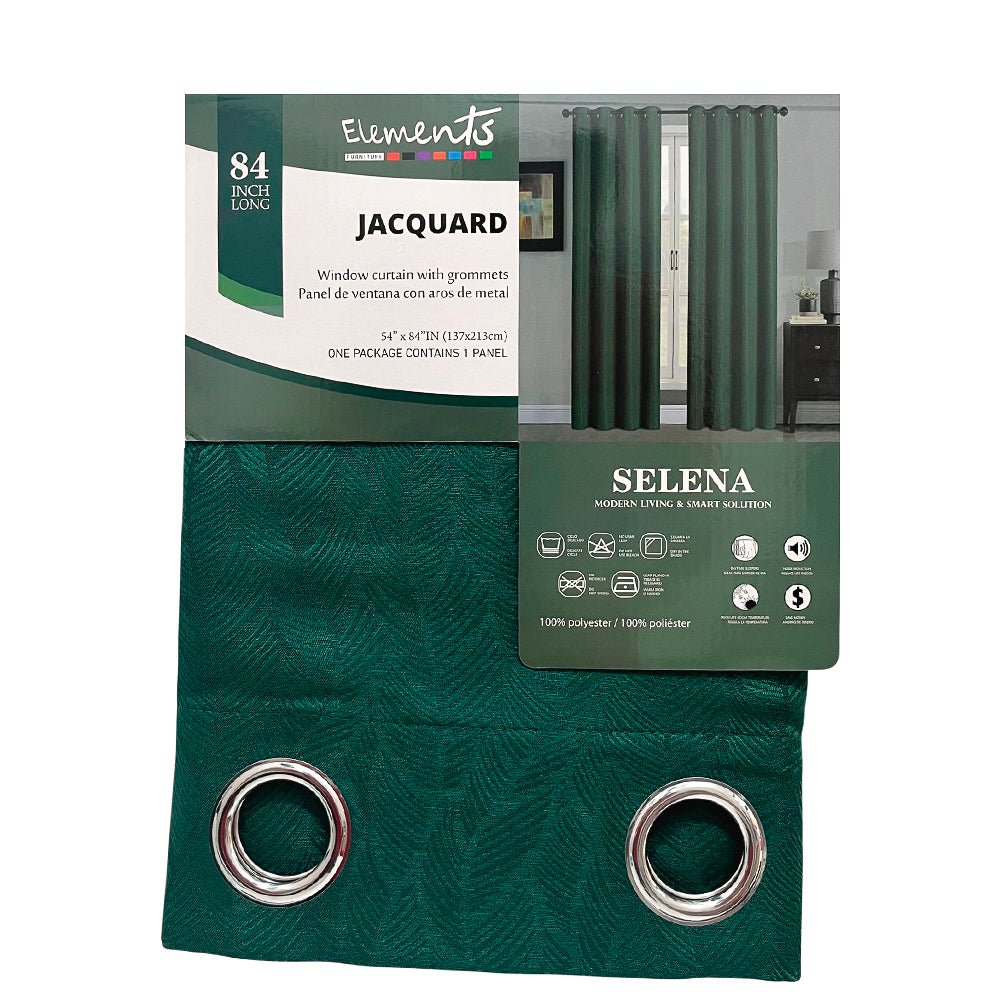 Cortina Selena Elements - Jacquard Verde - 54 x 84" - Elements - Titan.com.pa - 2100000477159