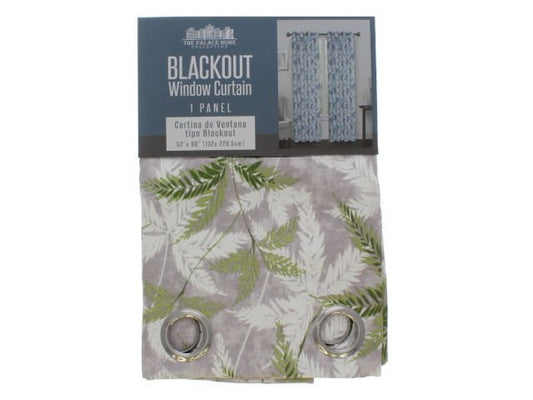 Cortina The Palace Home Blackout Estampada 52" x 90" - Verde oliva oscuro