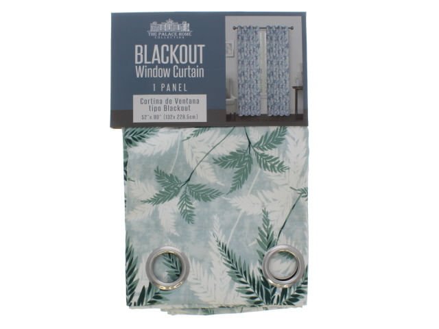 Cortina The Palace Home Blackout Estampada 52" x 90" - Verde oscuro