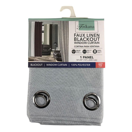 Cortina The Palace Home Collection Blackout Con Aros 54" x 90" - Azul Claro