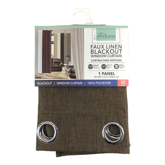 Cortina The Palace Home Collection Blackout Con Aros 54" x 90" - Chocolate