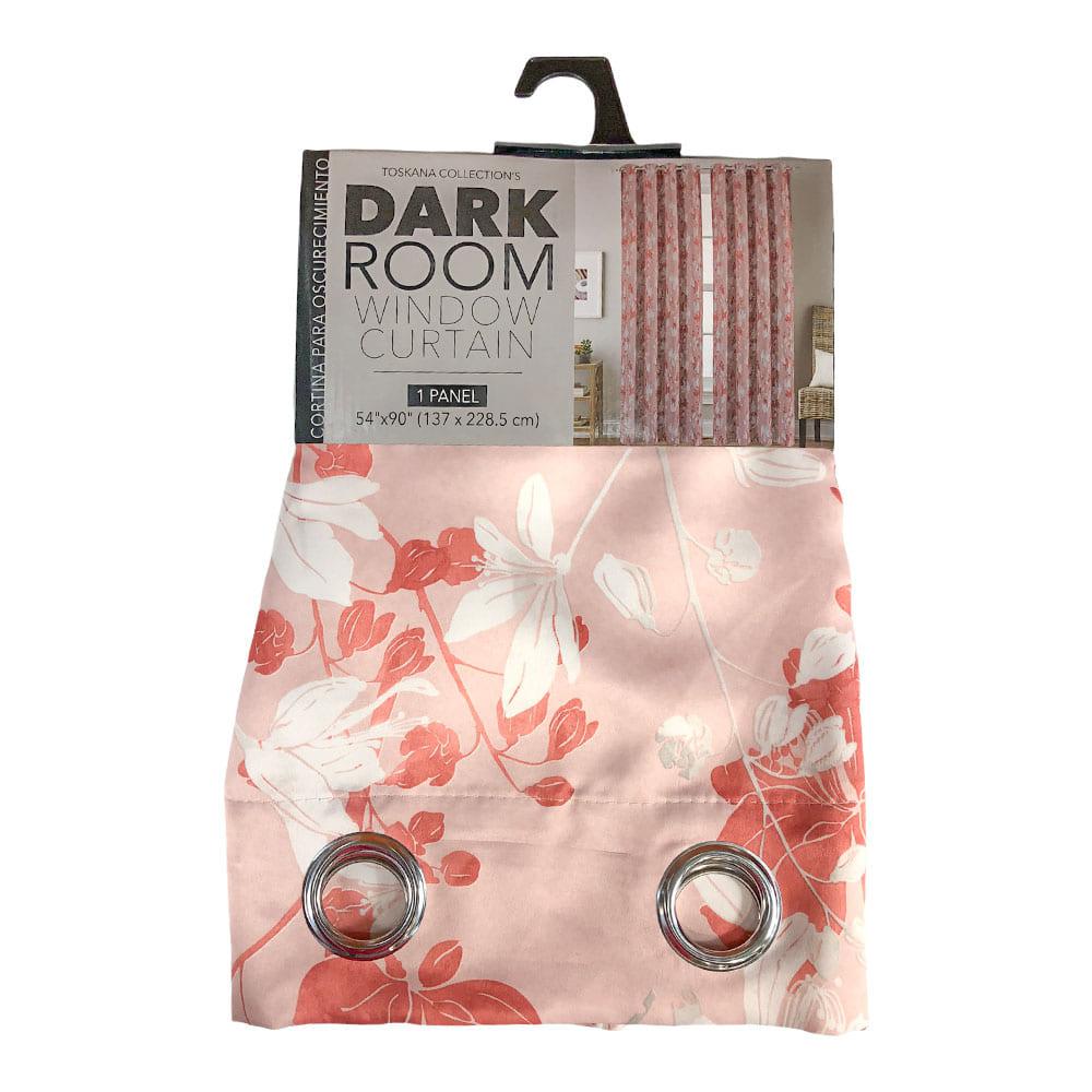Cortina The Palace Home Collection Blackout Con Aros 54" x 90" - Coral Claro