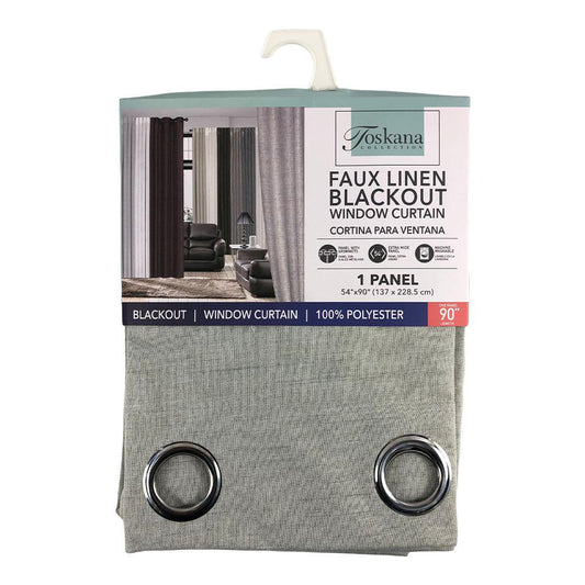 Cortina The Palace Home Collection Blackout Con Aros 54" x 90" - Gris Claro