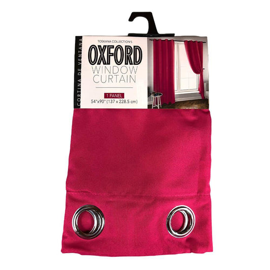 Cortina The Palace Home Collection Oxford Con Aros 54" x 90" - Fucsia