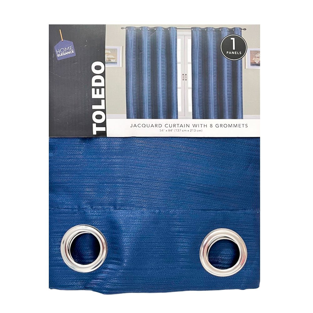 Cortina Toledo Home Elegance / Navy con Aros – 54" x 84" - Home Elegance - Titan.com.pa - 2100000536870