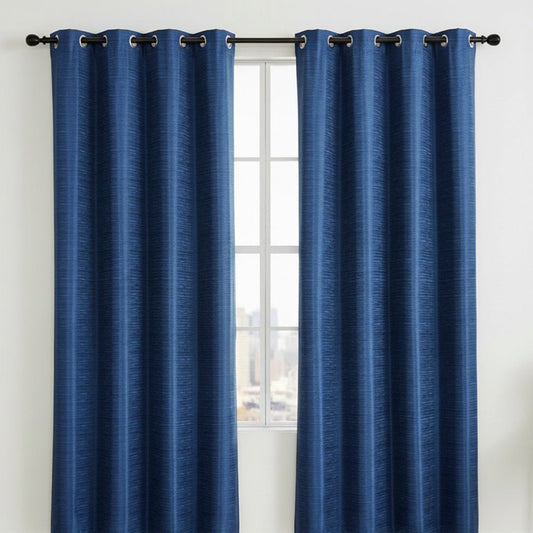 Cortina Toledo Home Elegance / Navy con Aros – 54" x 84" - Home Elegance - Titan.com.pa - 2100000536870