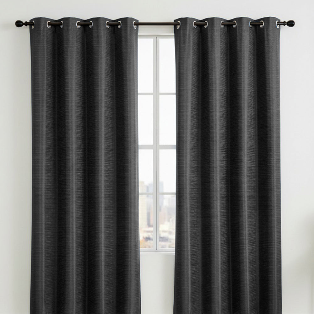Cortina Toledo Home Elegance / Negra con Aros – 54" x 84" - Home Elegance - Titan.com.pa - 2100000884339